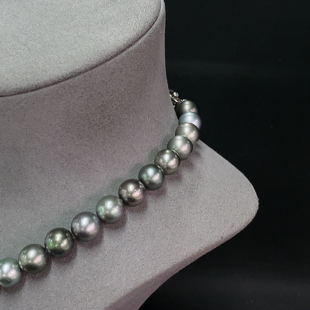 Seawater Pearl Necklace Non-Gold Total Weight Approx. 80.1g Size 11.1-13.4mm