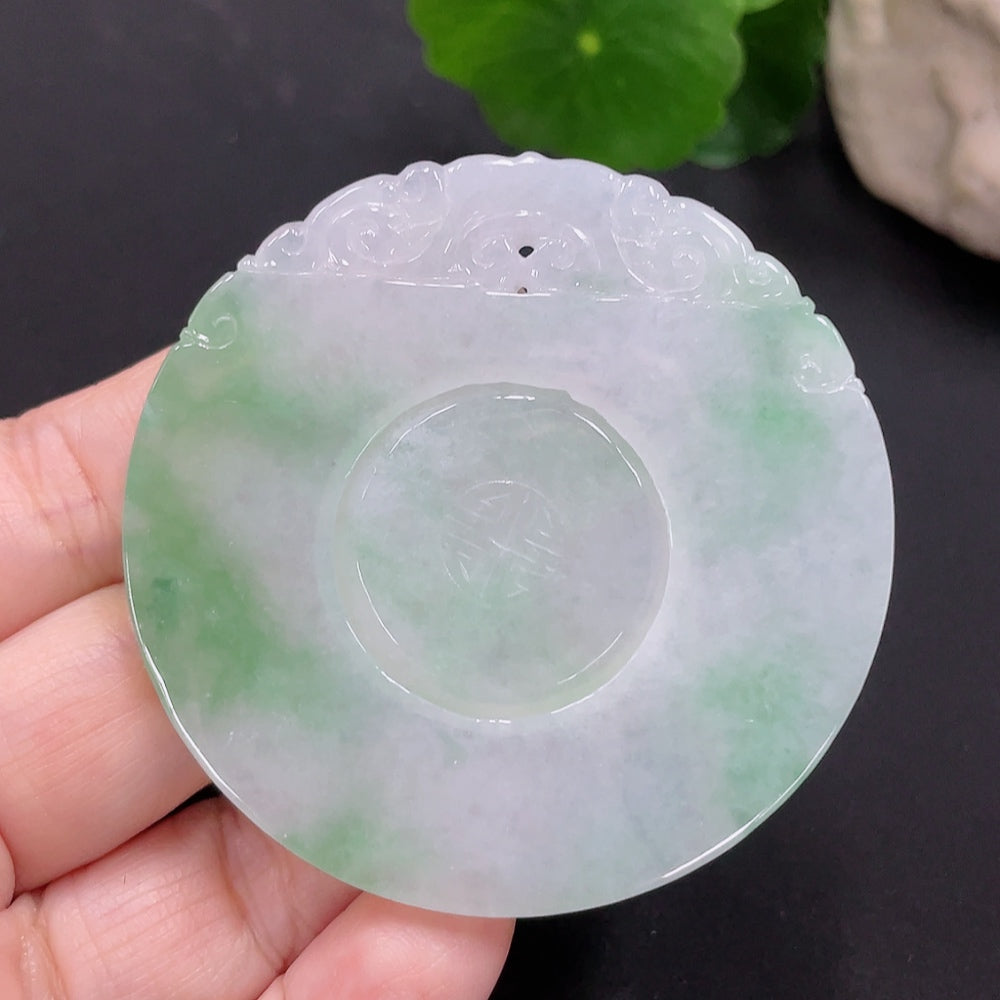 Jadeite Pendant Antique Plaque Total Weight Approx. 30.29g