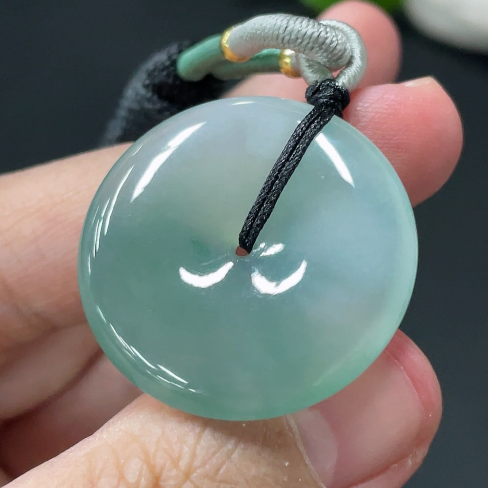 Jadeite Safety Buckle Pendant Total Weight 11.026g