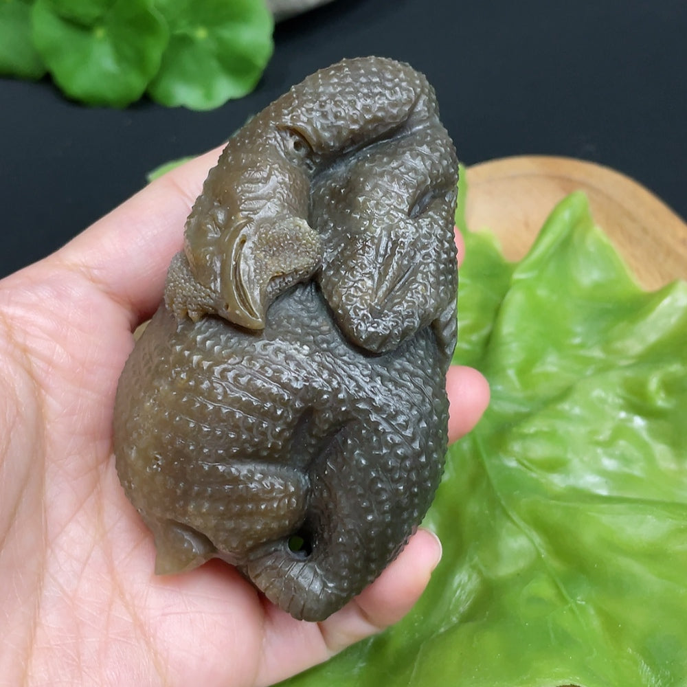 Hetian Jade Ornament Rooster Total Weight Approx. 216.7g