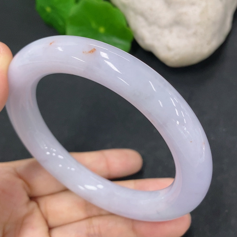 Jadeite Round Bangle, Total Weight Approx. 71g, Size 57.8