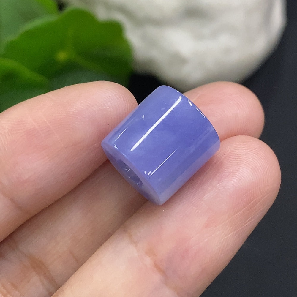 Jadeite Barrel Beads Approx. 12.4mm Total Weight Approx. 4.1g