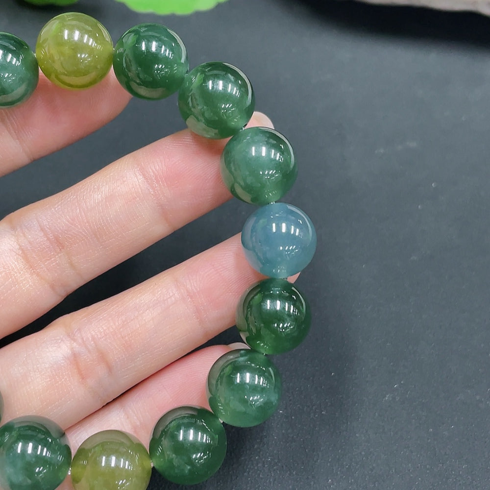 Jadeite Bracelet  Diameter Approx. 12.8mm  Total Weight 57.283g