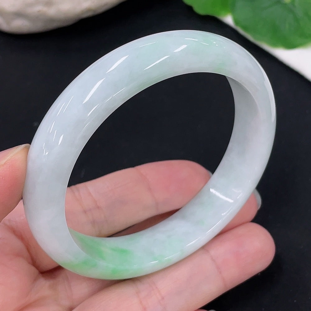 Jadeite Round Bracelet Size 55.4 Total Weight Approx. 49.68g