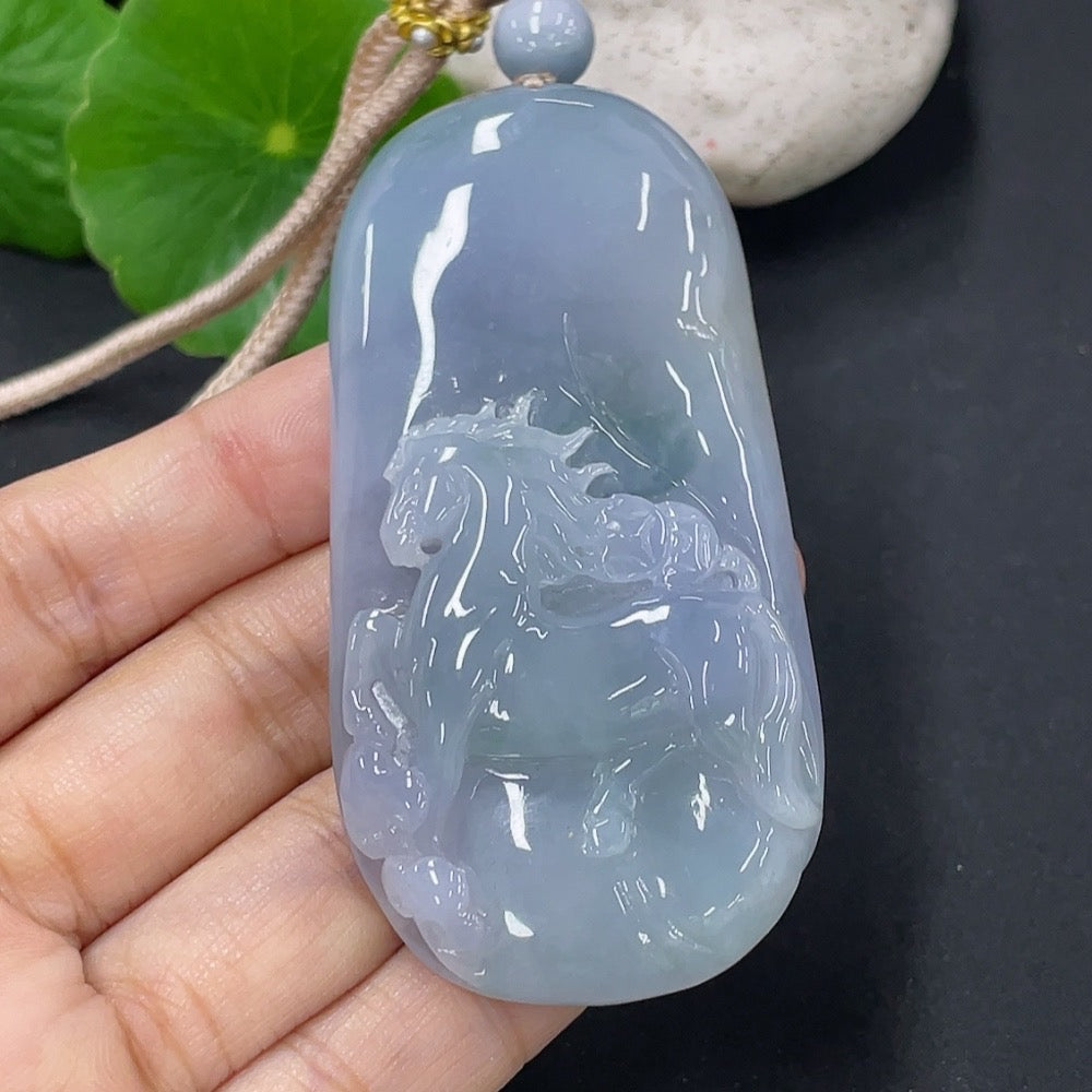 Jadeite Pendant Galloping Ahead