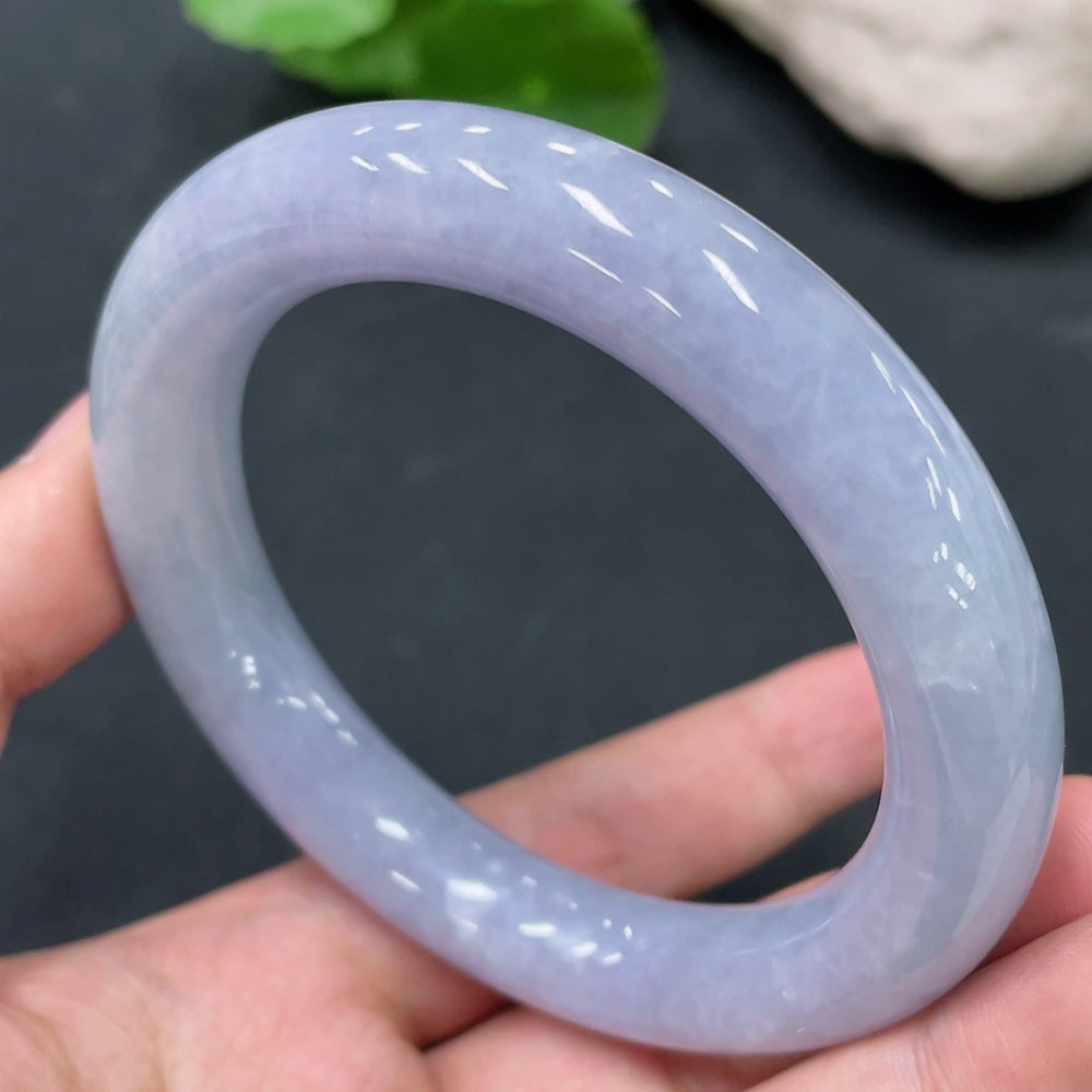 Jadeite Round Bangle Total Weight Approx.75.06g Size 57.6
