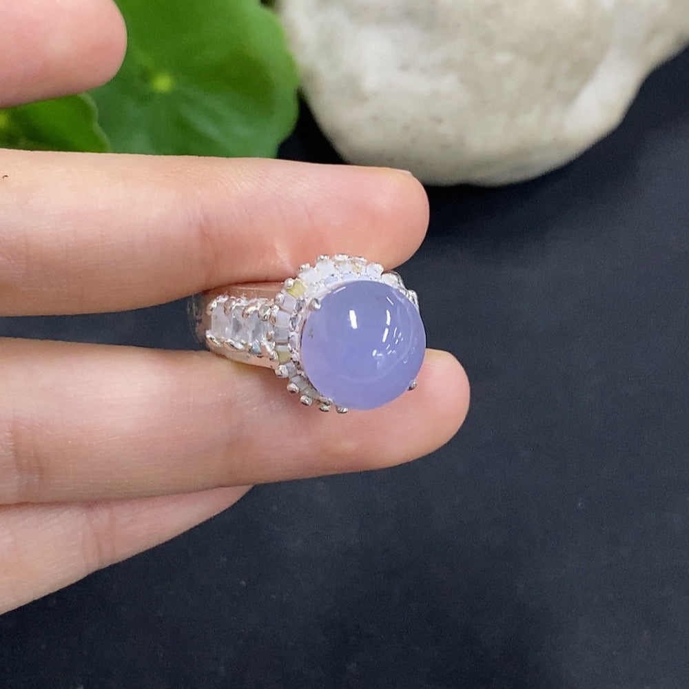 Jadeite Cabochon Non-Gold Inlaid Total Weight Approx. 17.11g