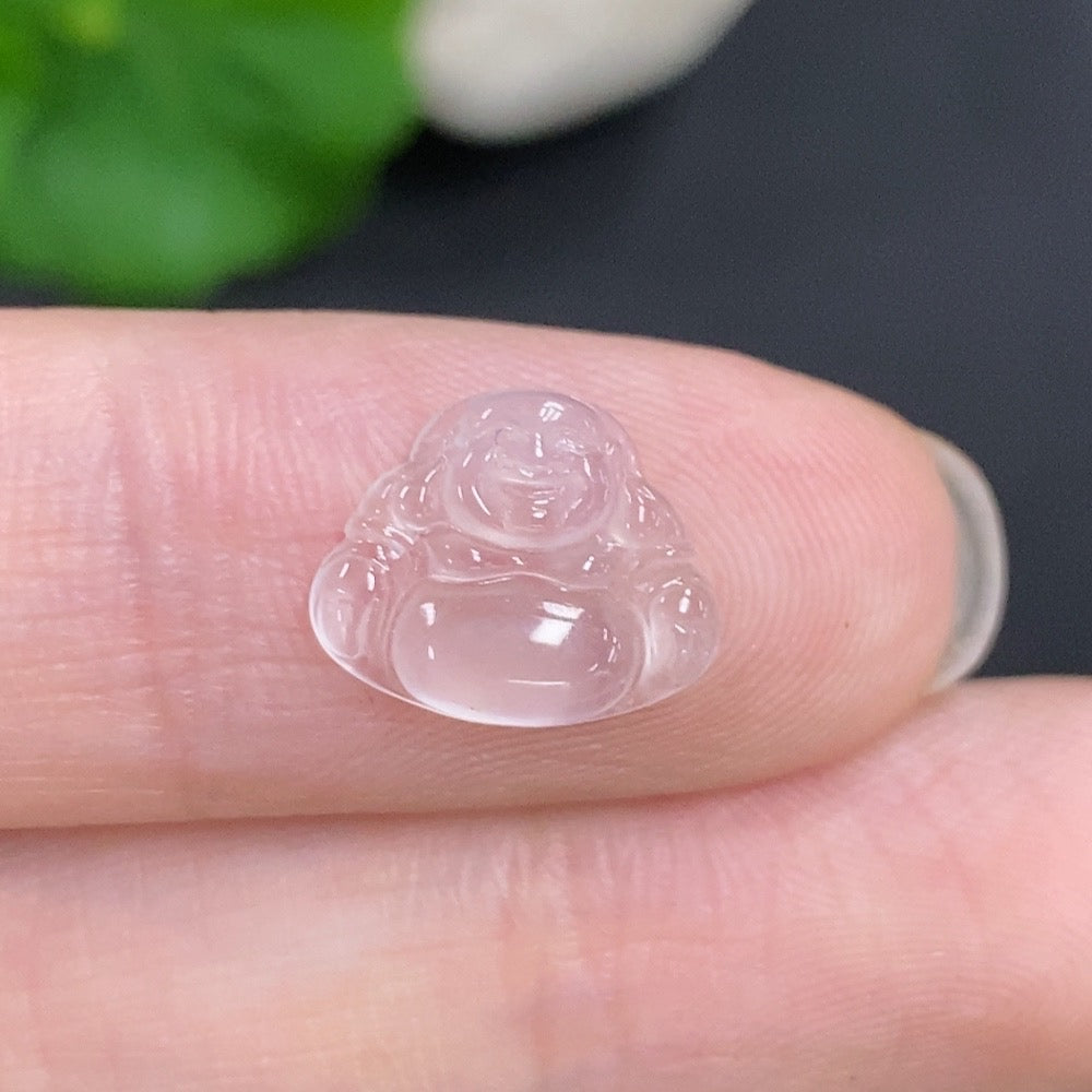 Jadeite Buddha Inlay Piece Total Weight Approx. 0.4g