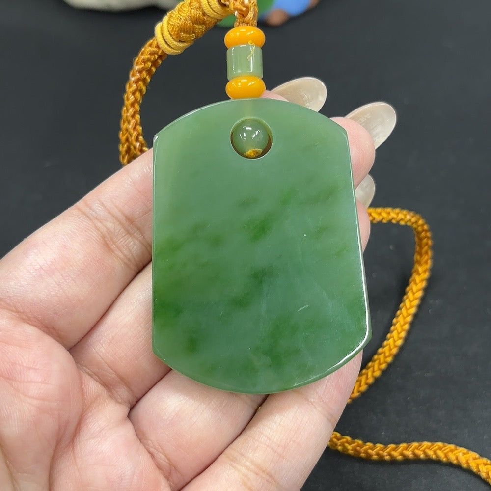 Hetian Jade Plain Pendant