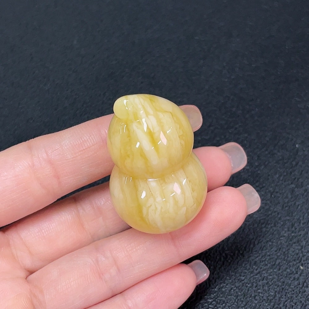 Amber Beeswax Inlay Piece