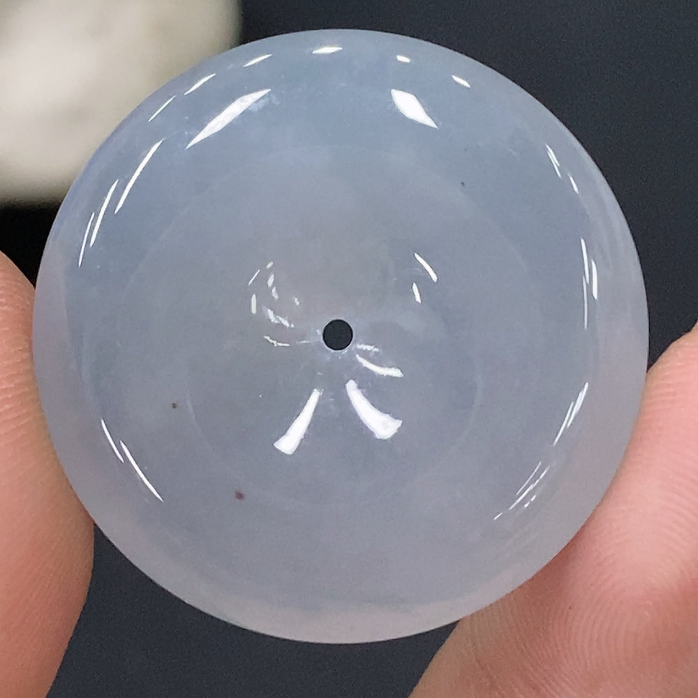 Jadeite Pendant Peace Button Total Weight Approx.11.26g