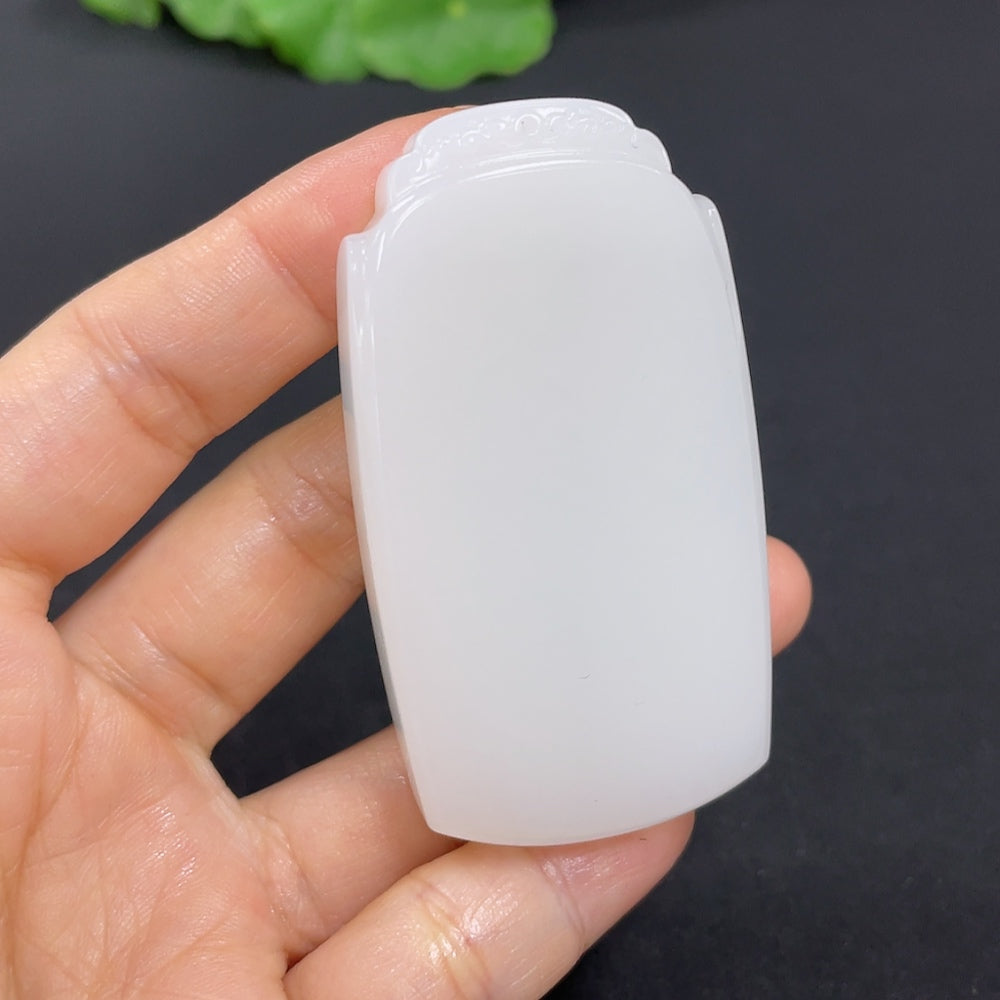 Hetian Jade Pendant Plain Pendant Total Weight Approx. 58.3g