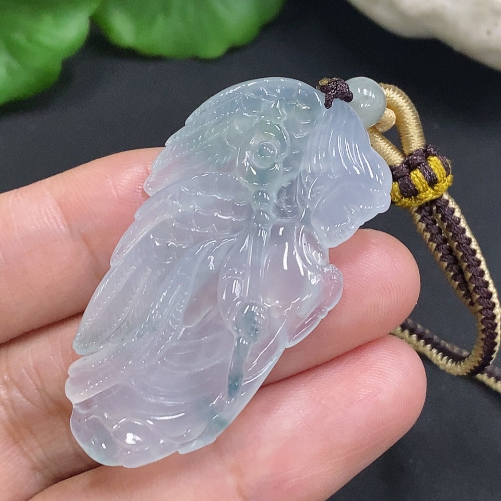 Jadeite Angel Pendant Total Weight Approx. 12.36g