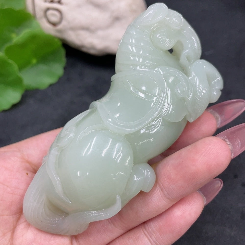 Hetian Jade Handheld Carving - Success Upon Arrival
