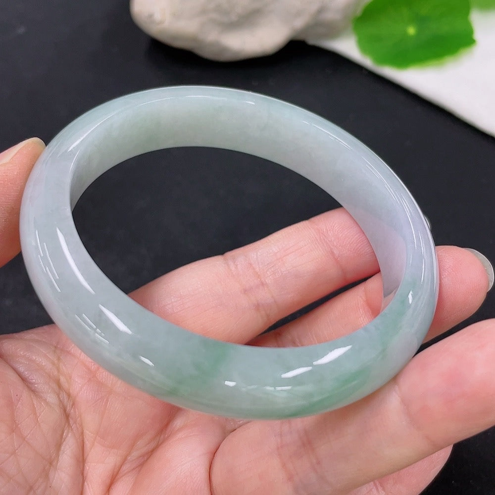 Jadeite Round Bangle Size 57.3 Total Weight Approximately 53.9g
