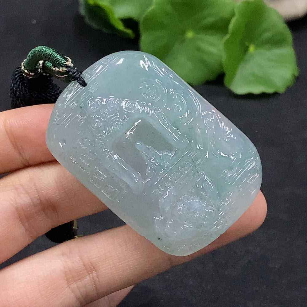 Jadeite Pendant Including Cord Total Weight Approx. 37.23g