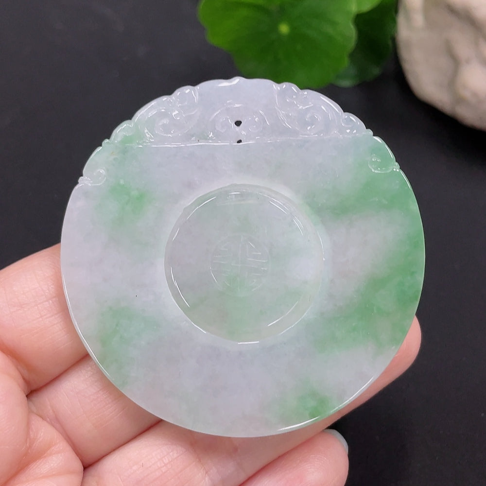 Jadeite Pendant Antique Plaque Total Weight Approx. 30.29g