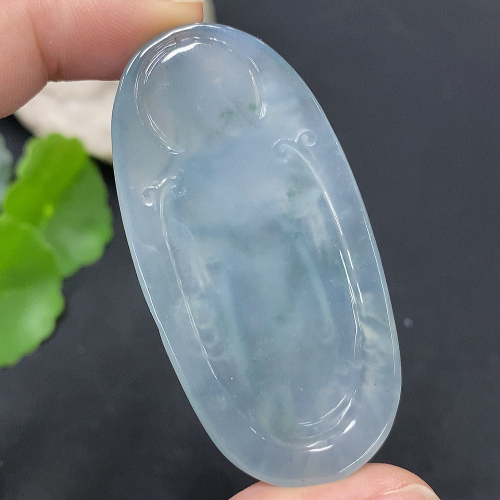 Jadeite Pendant Total Weight Approx.24.58g Guanyin