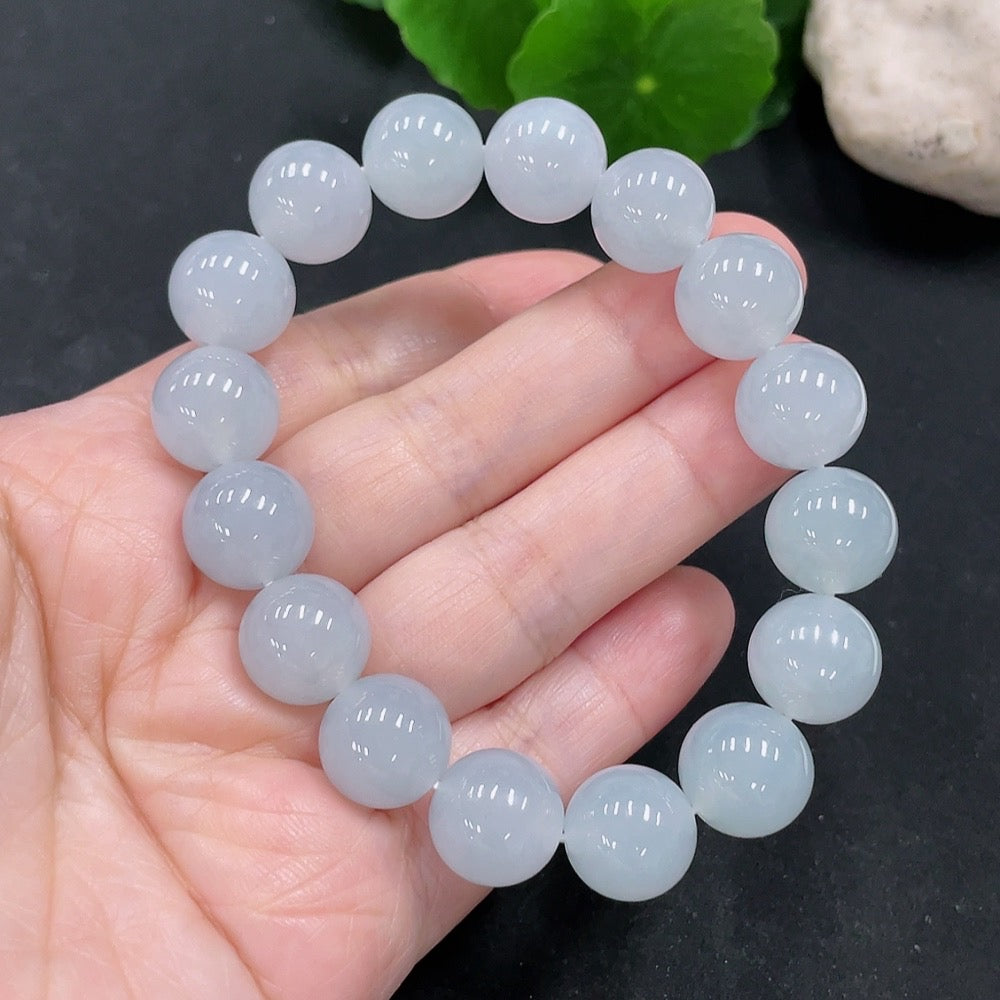 JadeiteBead Bracelet Approx. 12.1mm Total Weight Approx. 52.2g