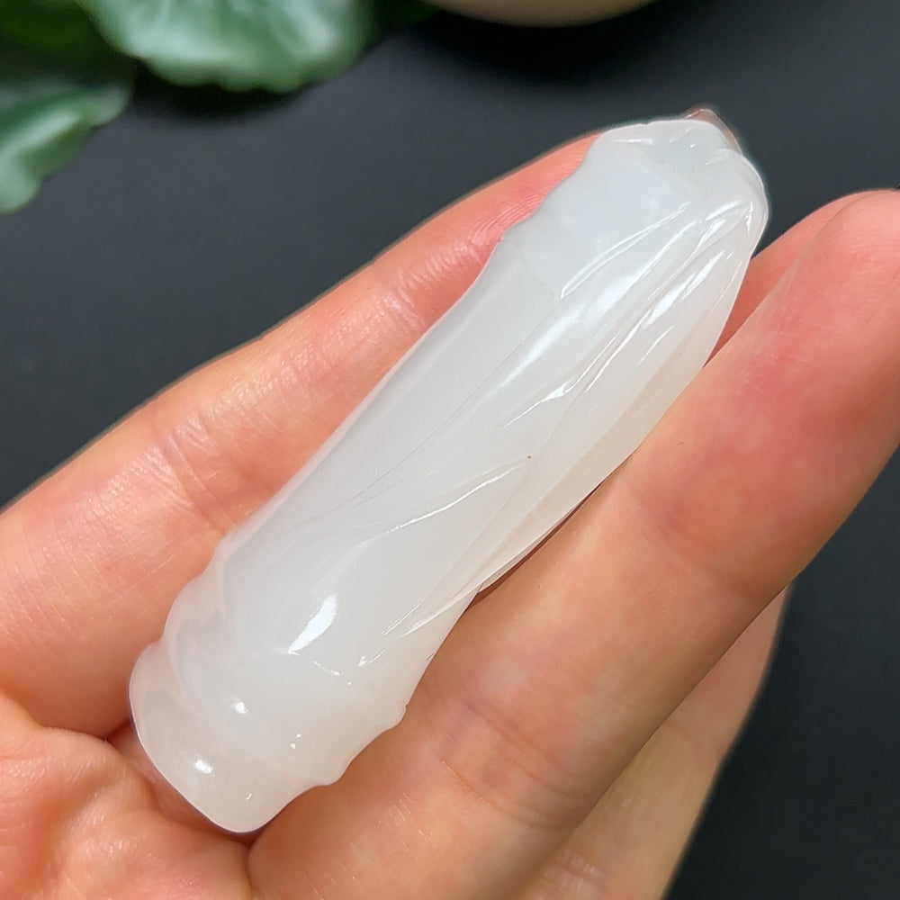 Hetian Jade Bamboo Pendant, Total Weight Approx. 36.59g