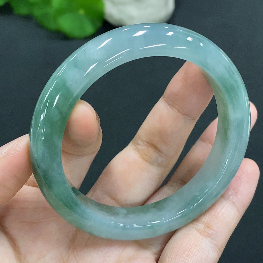 Jadeite Round Bracelet Size 55.2 Total Weight Approx. 55.9g