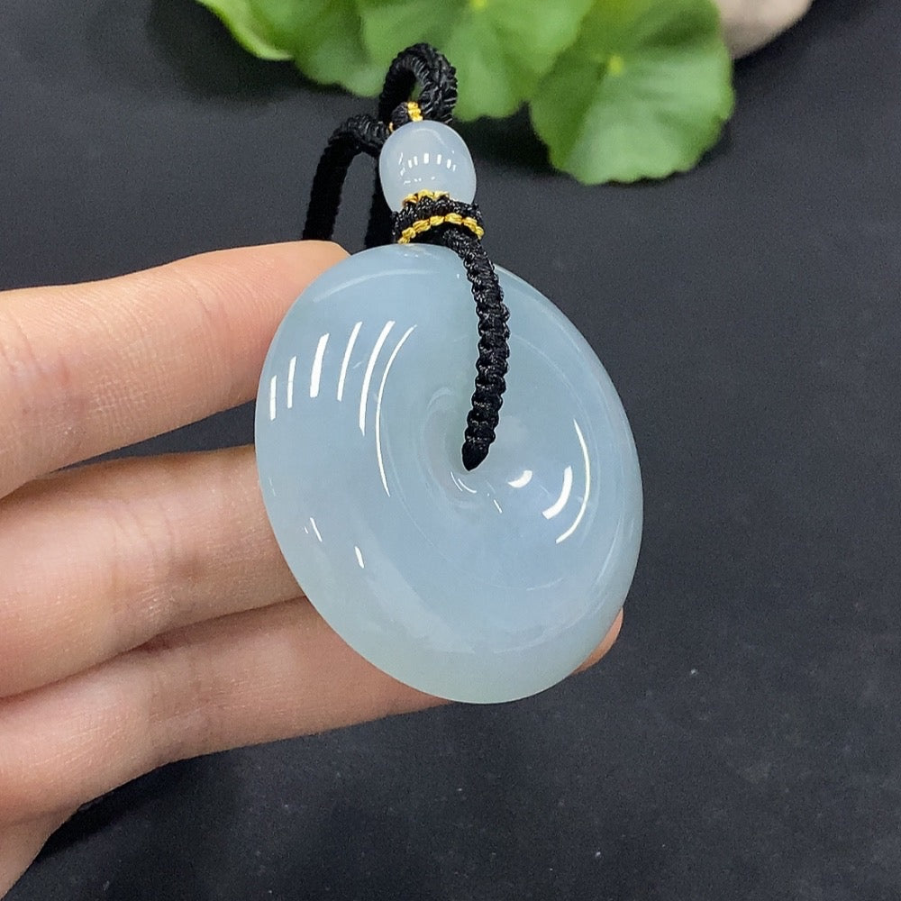 Jadeite Safety Buckle Pendant Total Weight Approx. 57.49g