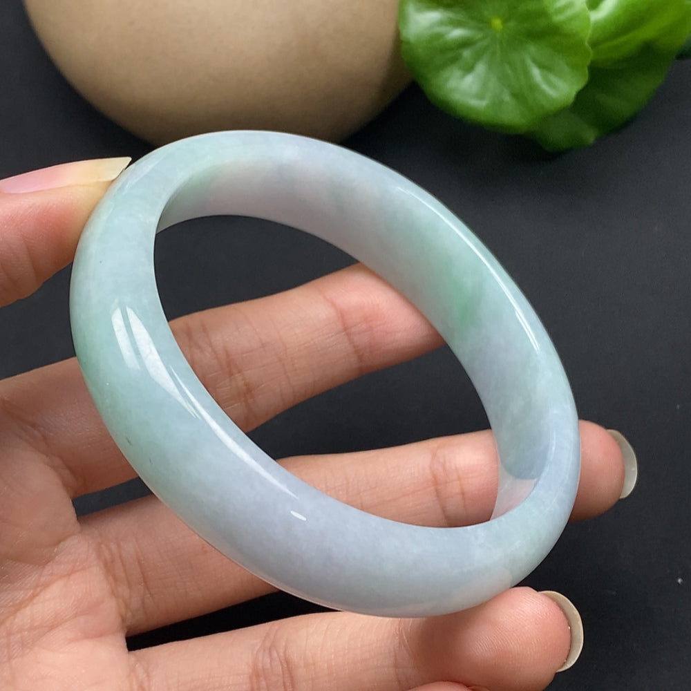 Jadeite Round Bracelet Size 57.7 Total Weight Approx. 55.51g
