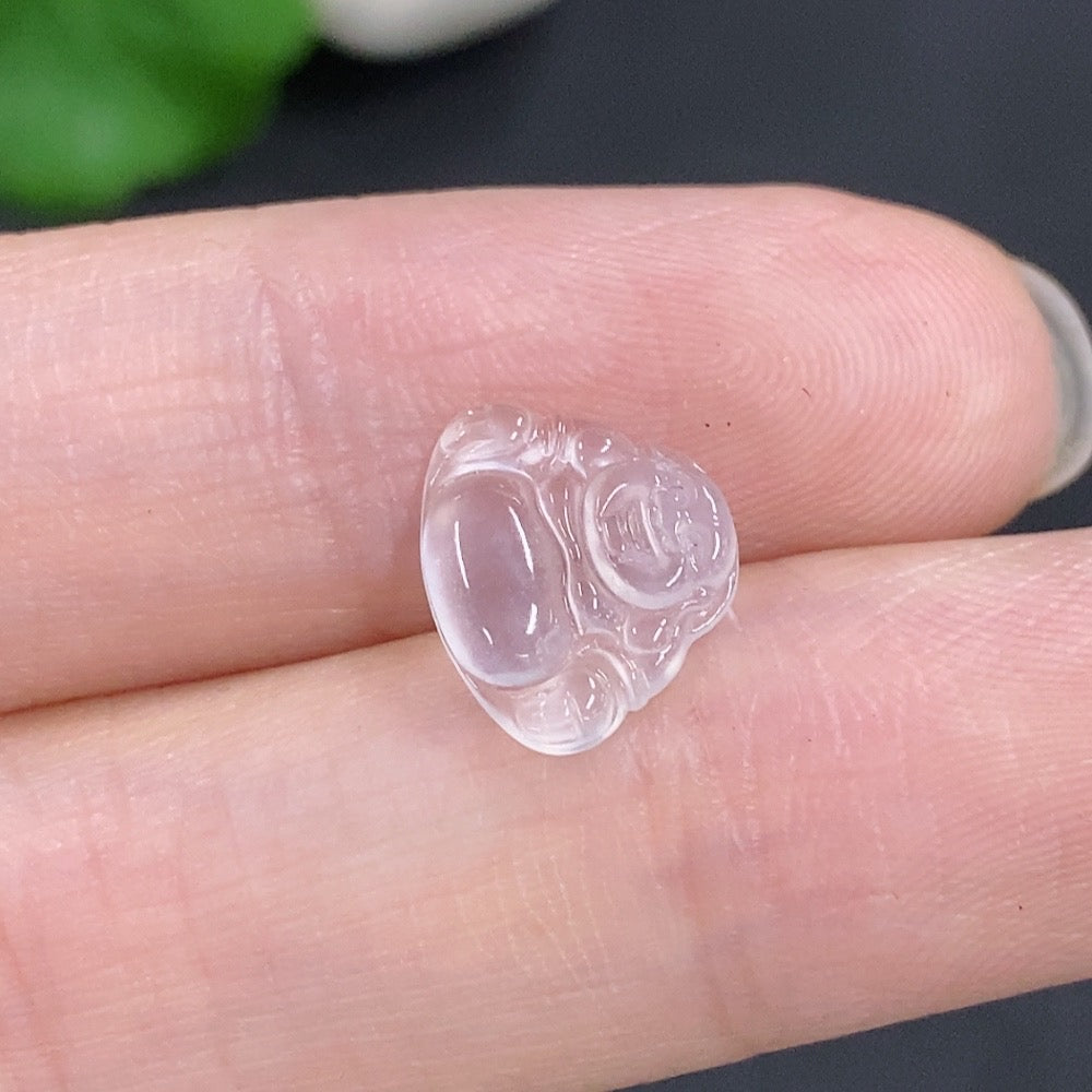 Jadeite Buddha Inlay Piece Total Weight Approx. 0.4g