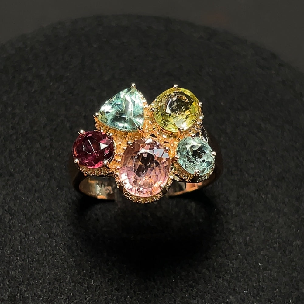 18K Gold Tourmaline Ring