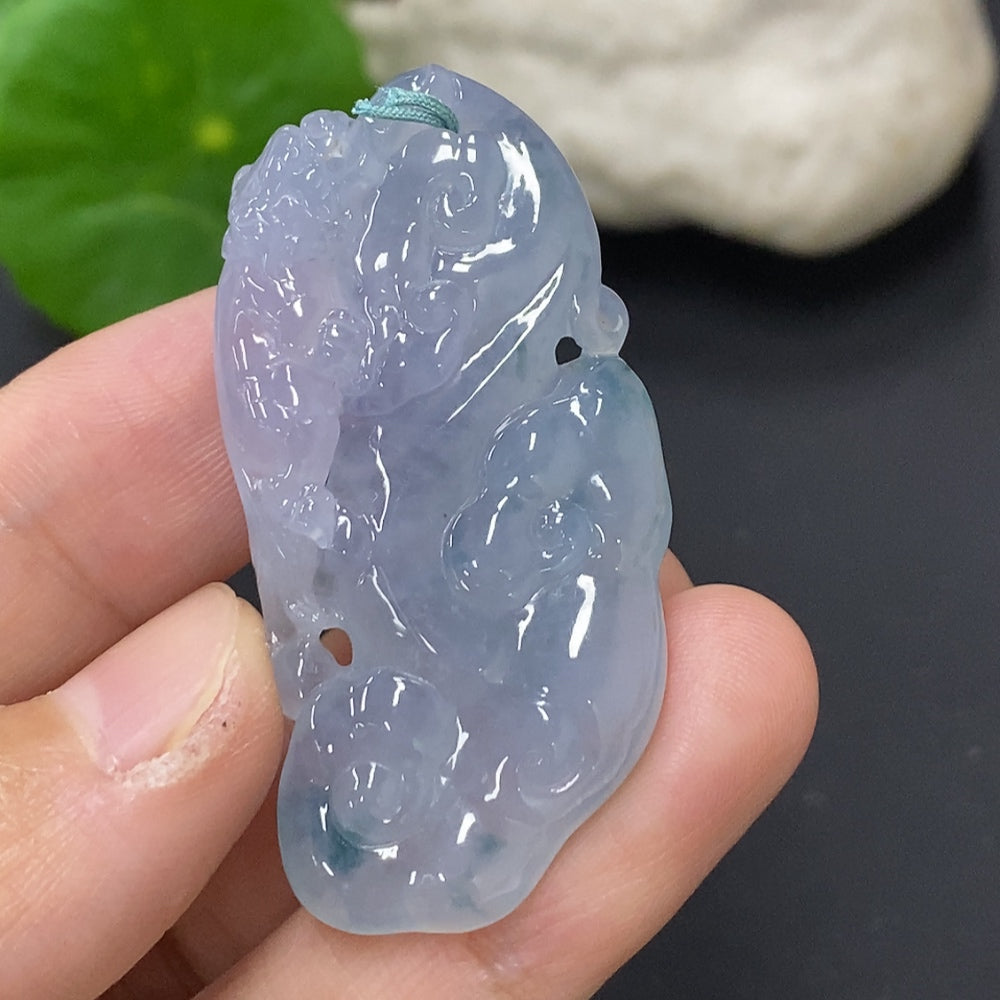 Jadeite Ruyi Pendant Total Weight Approx. 11.6g