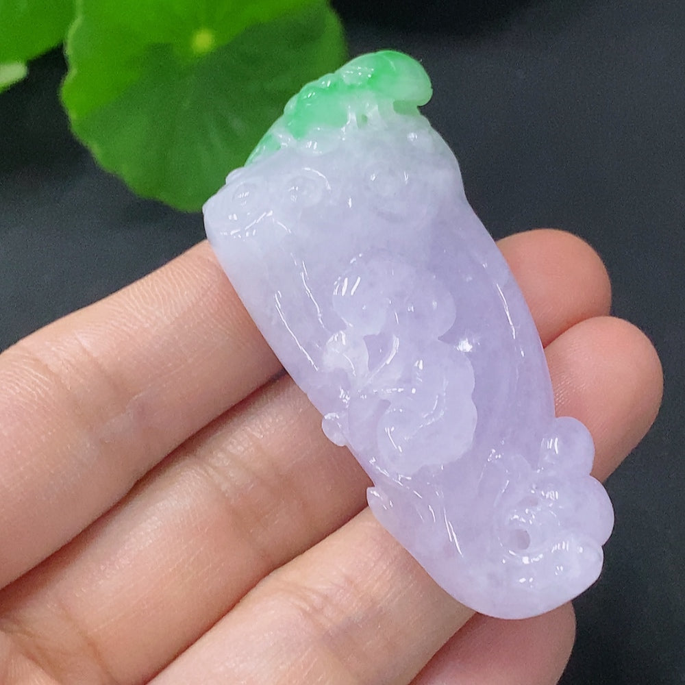 Jadeite Pendant Lotus Pod Total Weight Approx. 30.49g