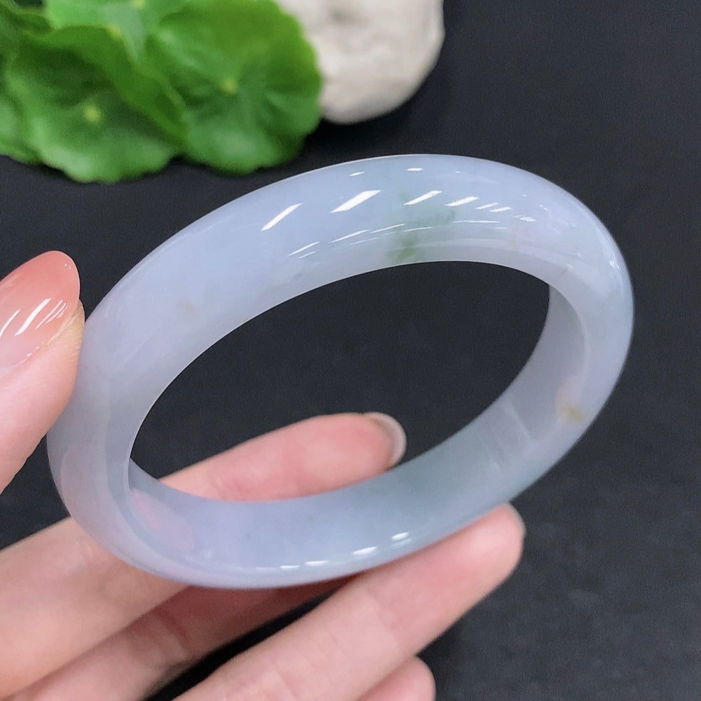 Jadeite Round Bracelet Total Weight Approximately 57g Size 57.5