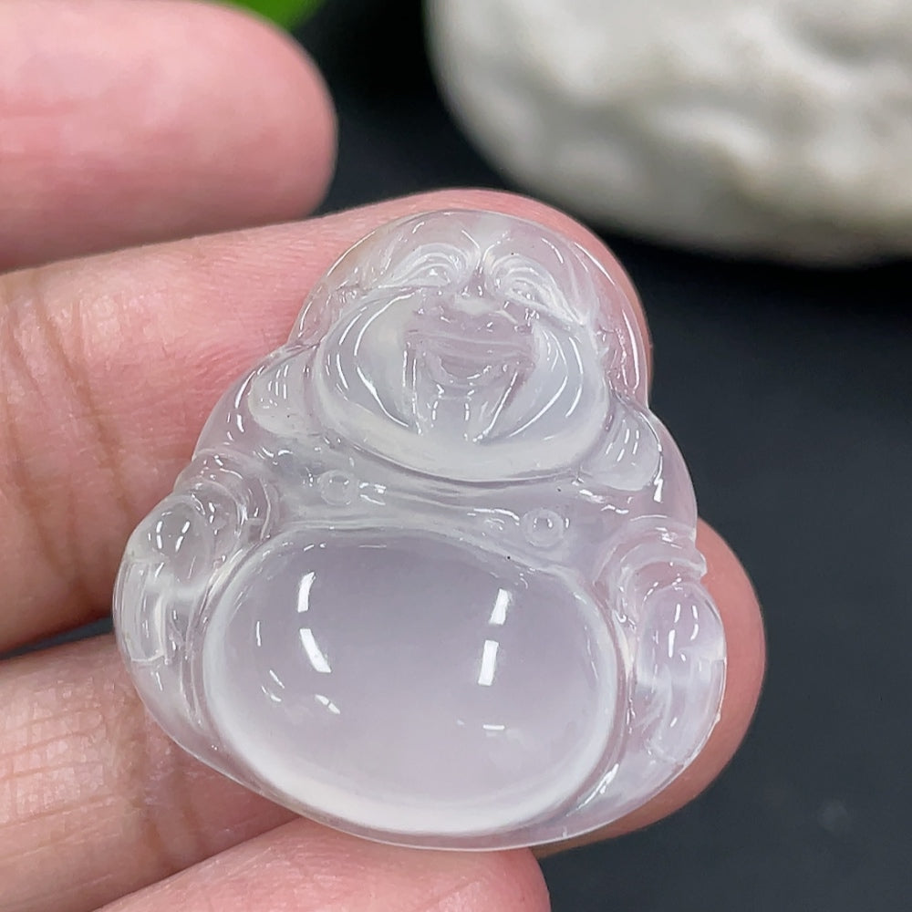 Jadeite Buddha Pendant, Total Weight Approx. 4.55g
