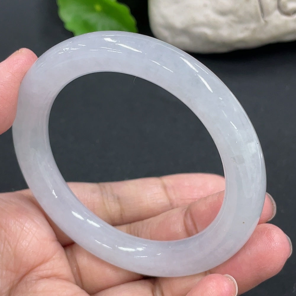 Jadeite Round Bracelet, Total Weight Approx. 49.45g, Size 52.6