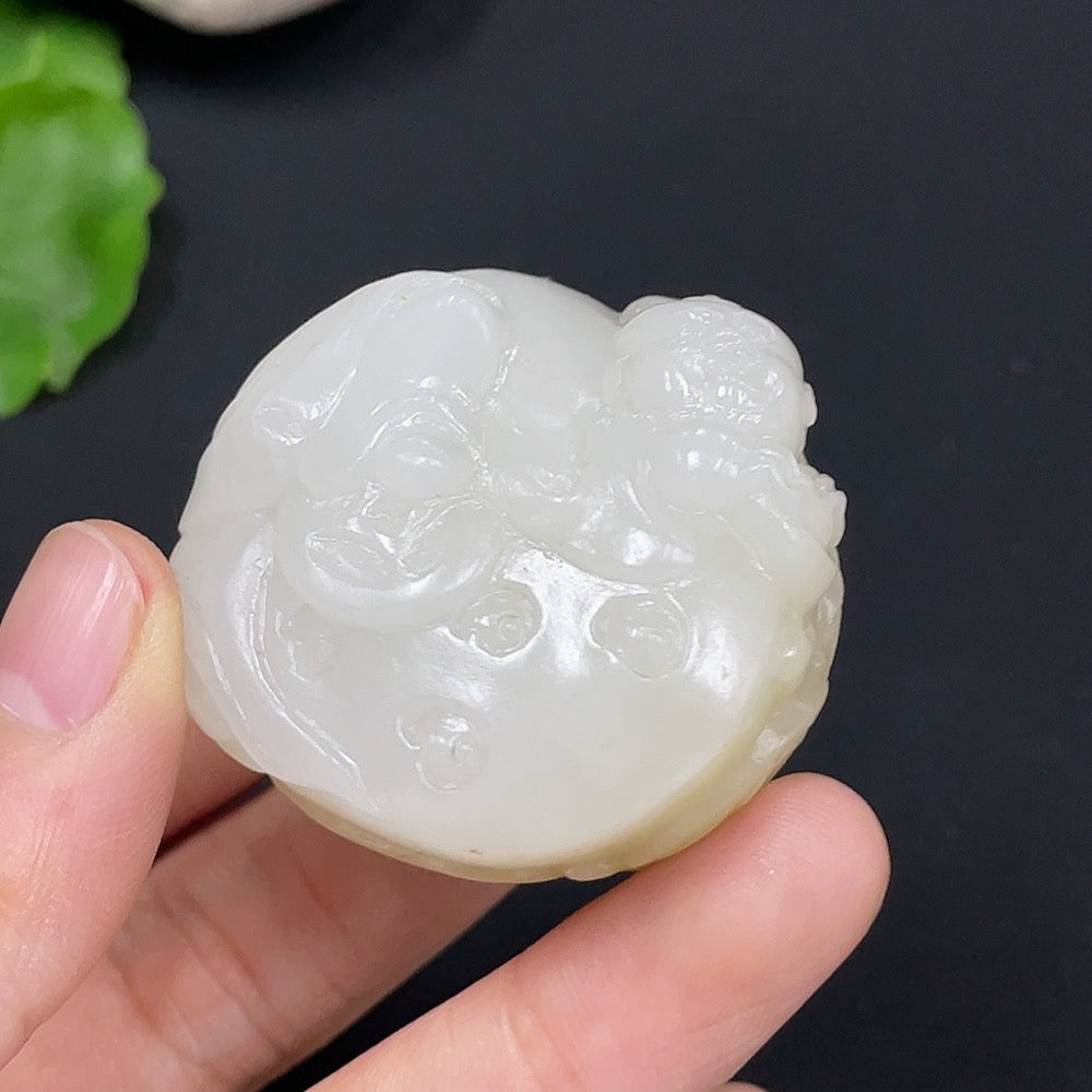 Hetian Jade Pendant Child Total Weight About 68g