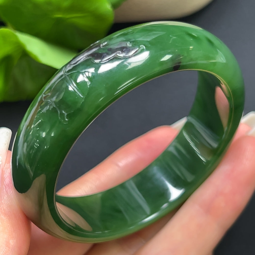 Hetian Jade Round Bracelet