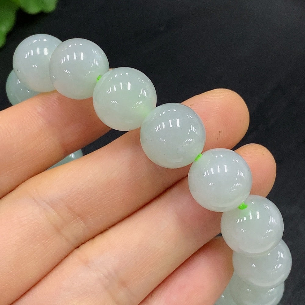 JadeiteBead Bracelet Approx. 12.5mm Total Weight 54.205g