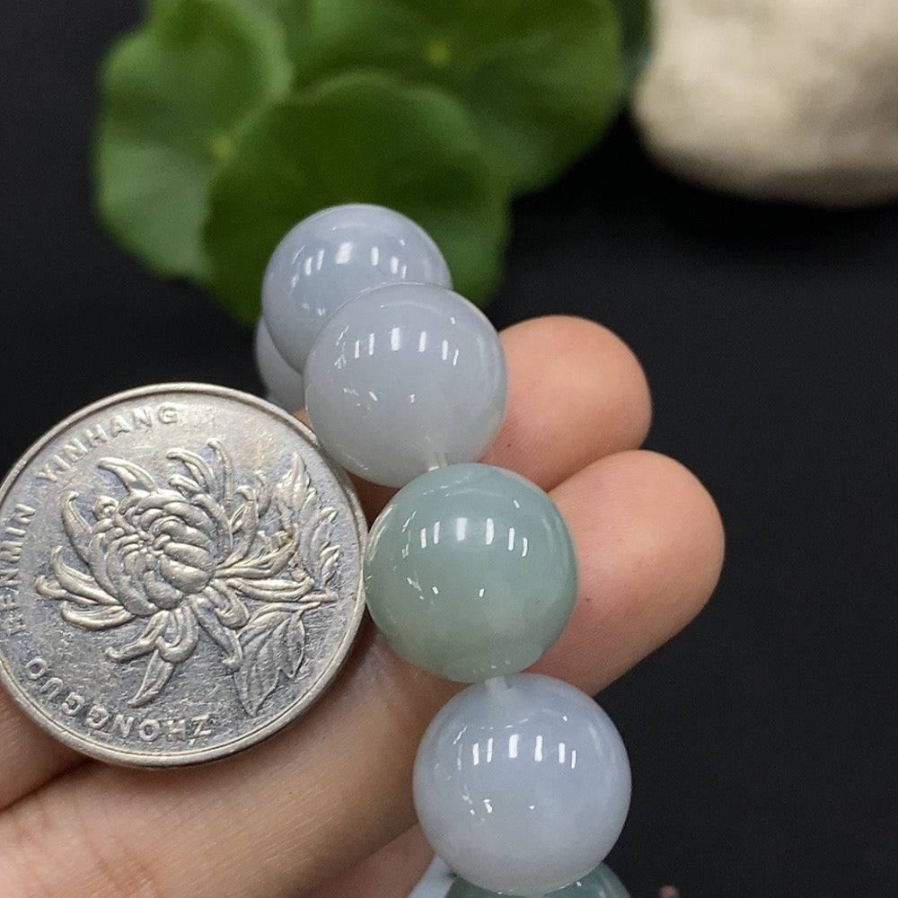 Jadeite Bracelet Approx.13.3mm Total Weight Approx.63.97g
