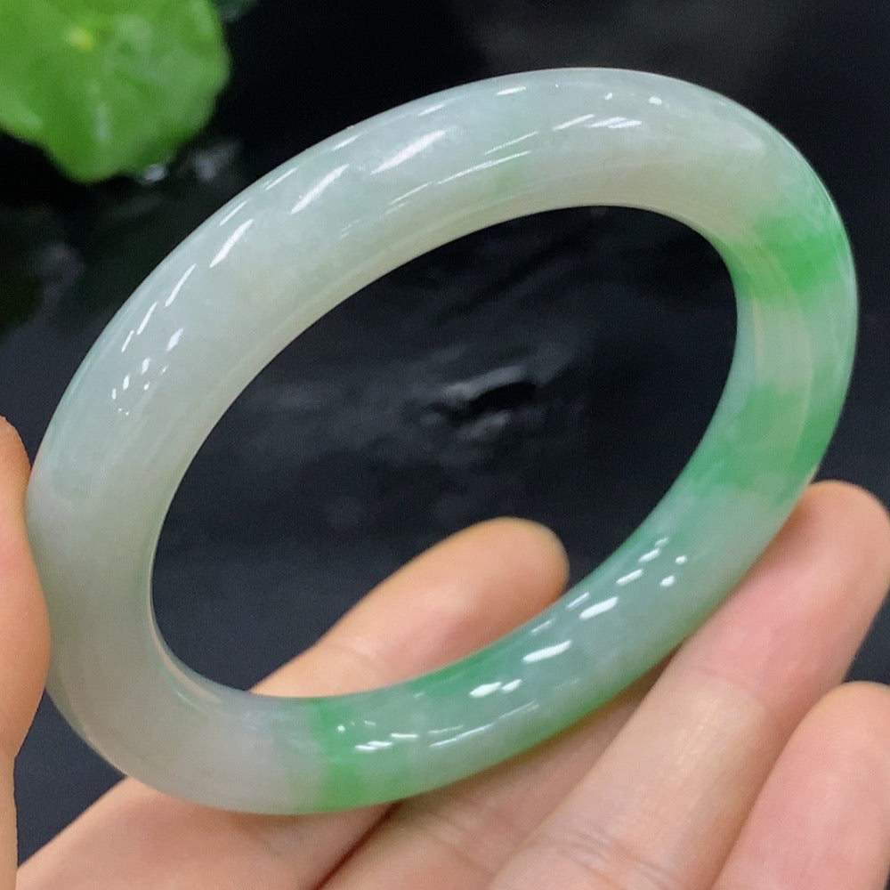Jadeite Round Bangle Size 52.7 Total Weight Approx. 46.35g