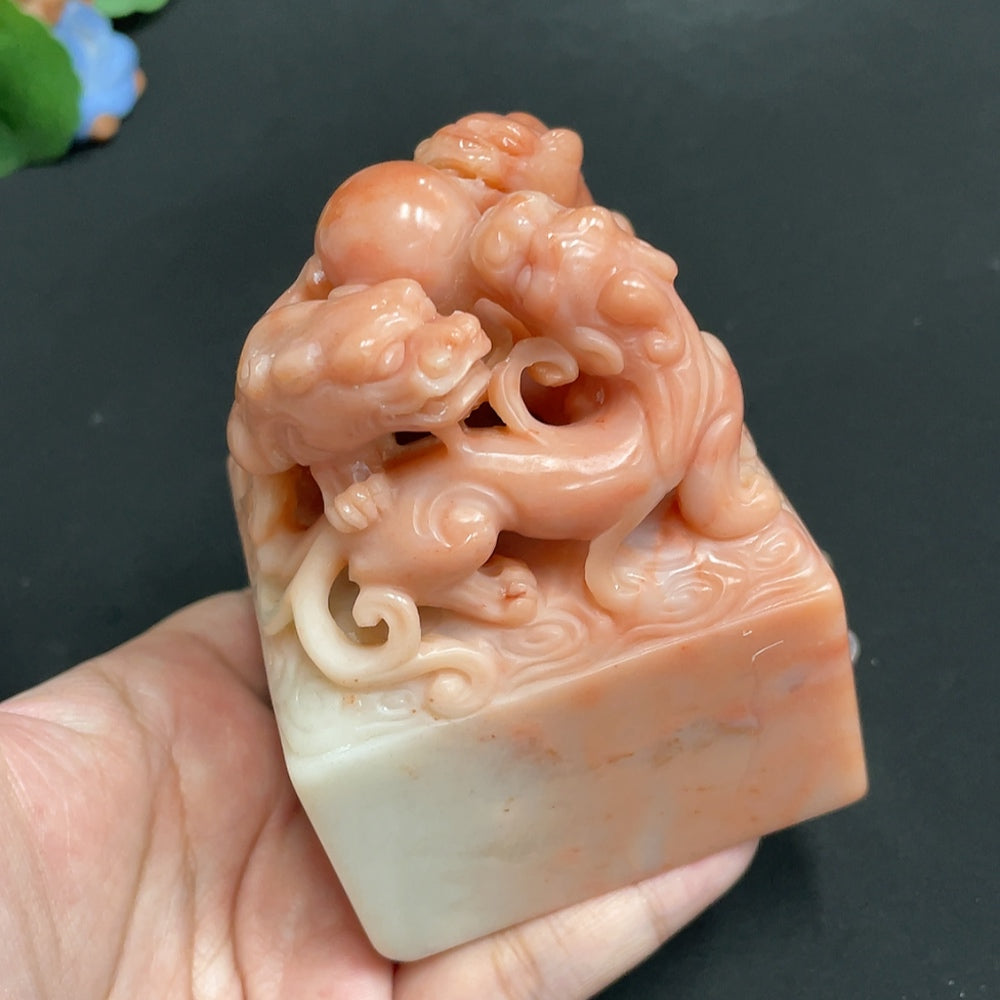 Laos Stone Auspicious Beast Seal