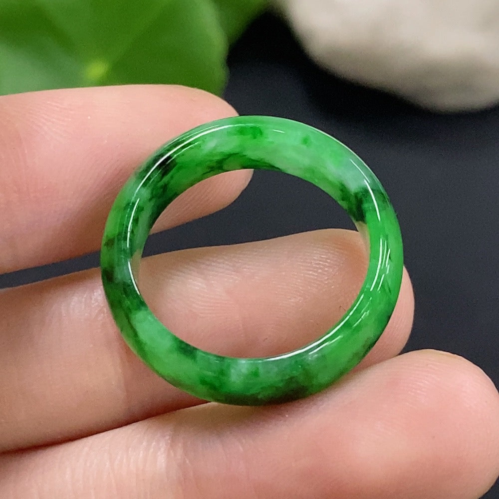Jadeite Ring Size 18 Total Weight Approx. 3.4g