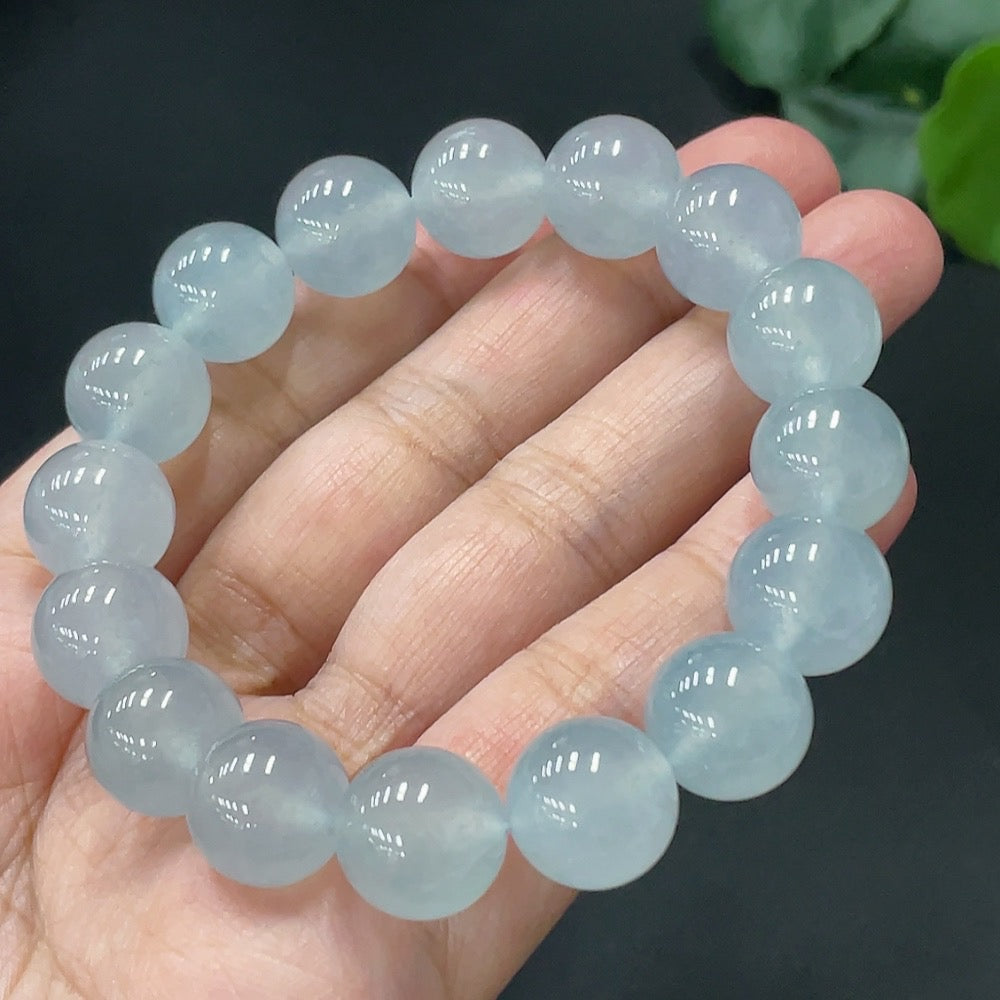 Jadeite Bracelet Size 12.3mm Approx. Total Weight 50.594g [Total Value: $10,887 USD]