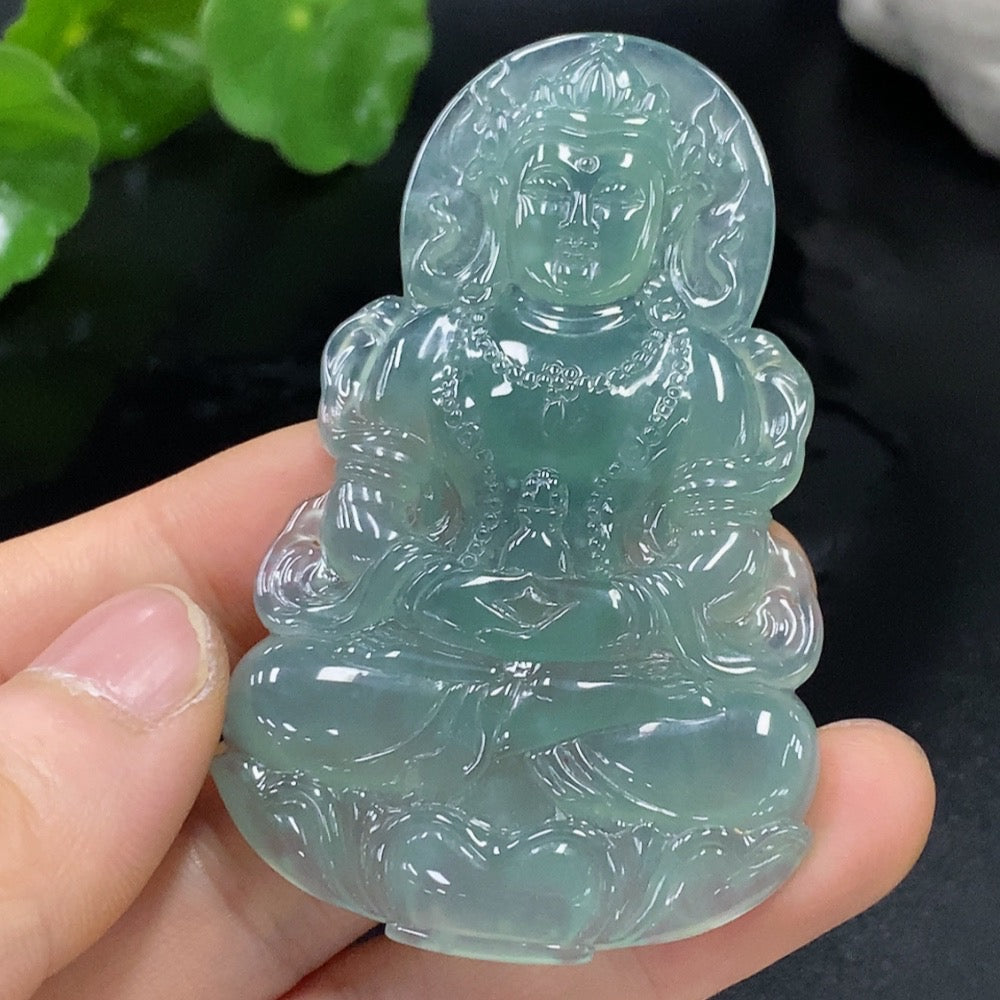 Jadeite Tara Pendant Total weight about 27.11g