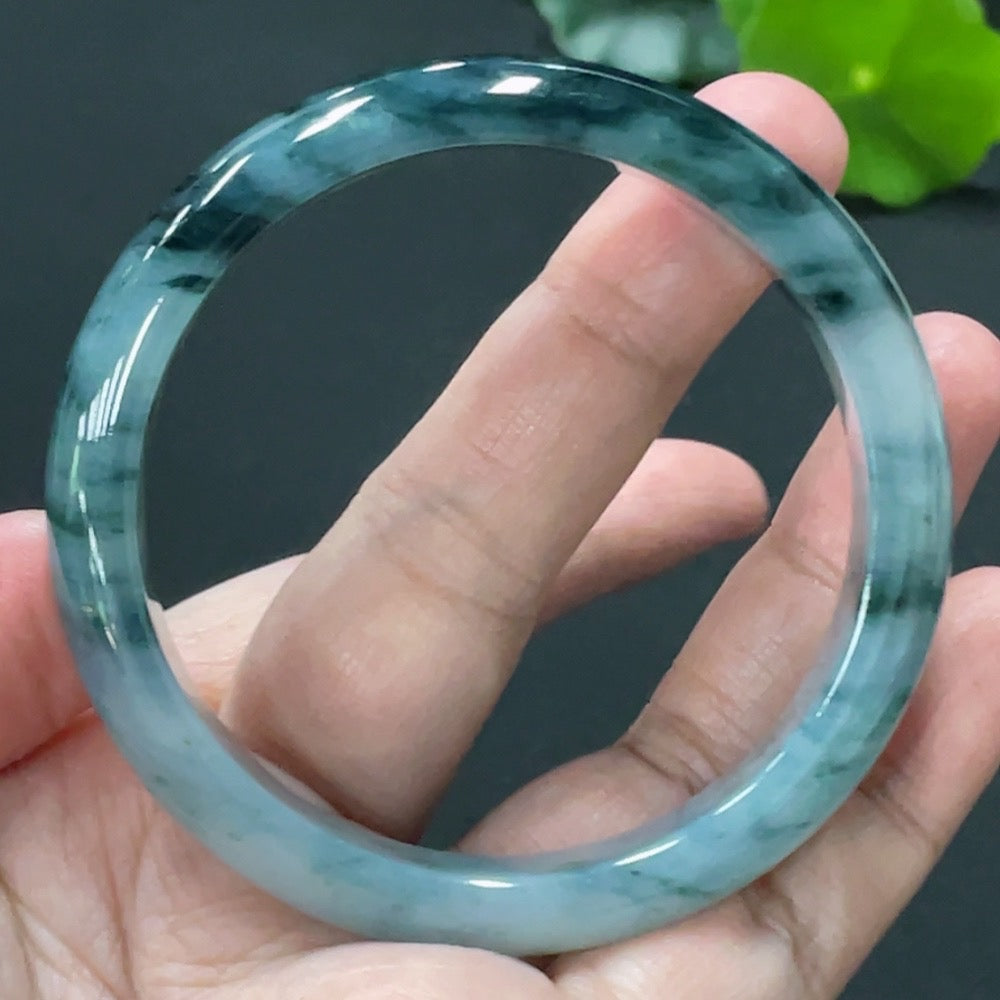 Jadeite Regular Bangle, Inner Diameter 54mm, Total Weight Approx. 45.96g