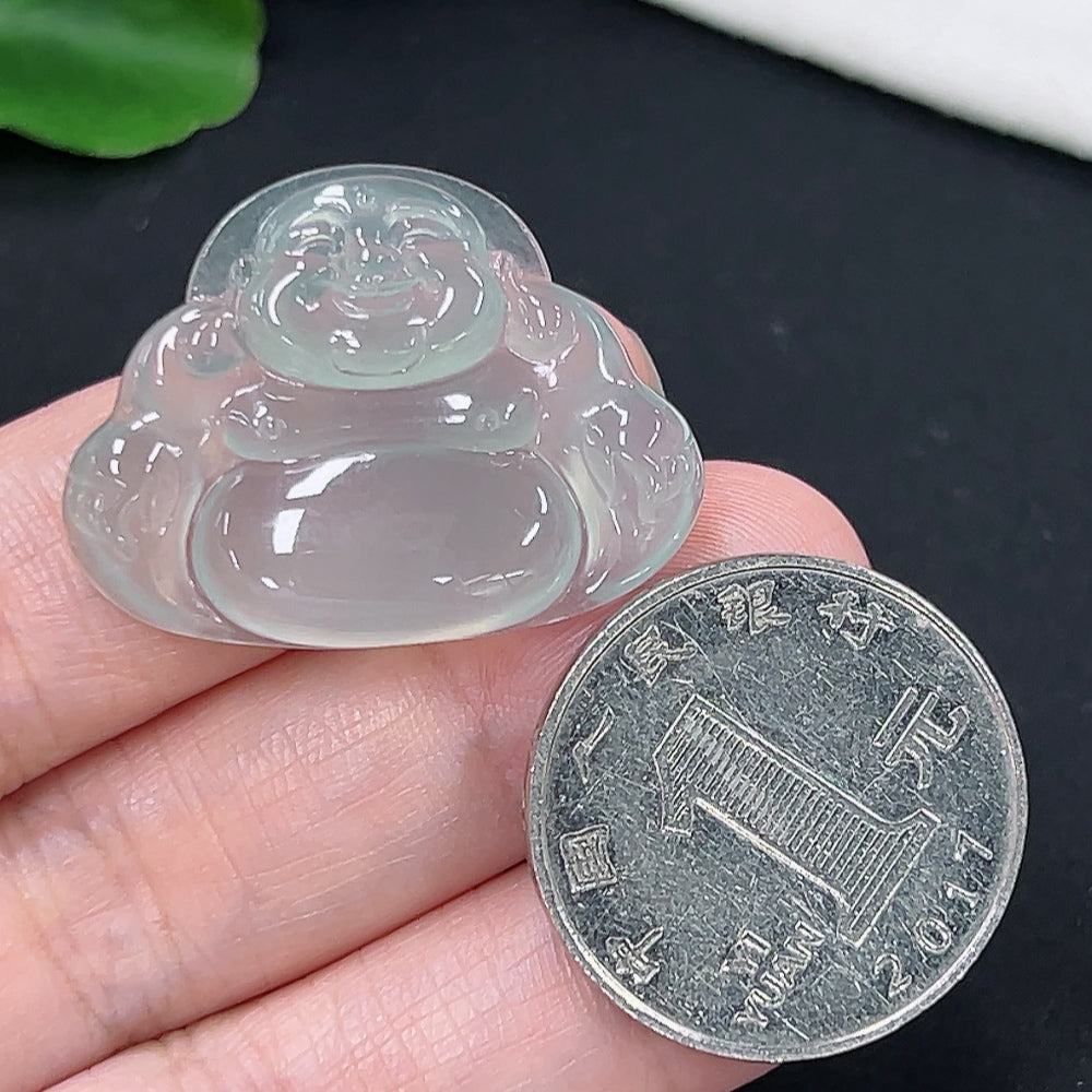 Jadeite Buddha Pendant Total Weight Approximately 6.1g