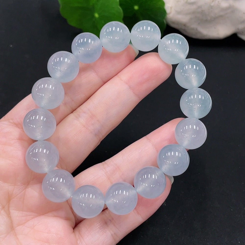 Jadeite Bracelet Size 12.6mm Approx. Total Weight 57.2g Approx. [Total Value: $18,394 USD]