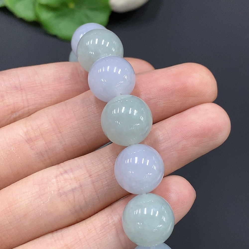 Jadeite Bead Necklace Approx. 12.6mm 55.672g