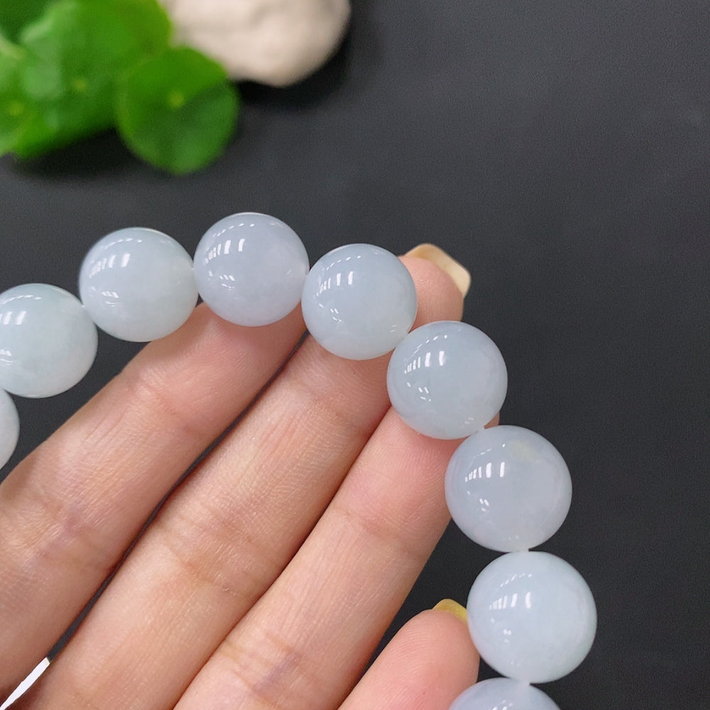 Jadeite Bracelet Maximum Bead Size Approx. 12.5mm Total Weight Approx. 52.83g