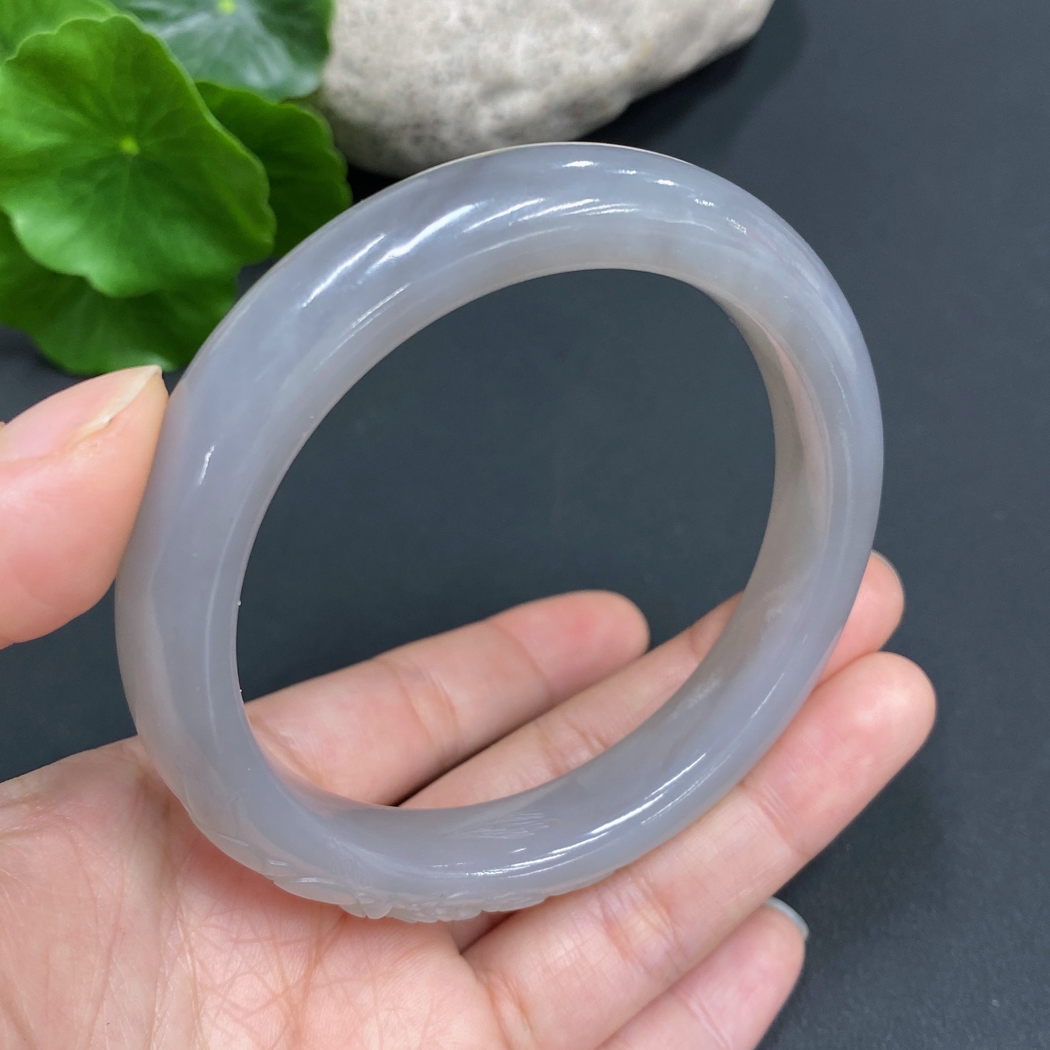 Hetian Jade Carved Bracelet  Size 56.8  Total Weight Approx. 51.4g