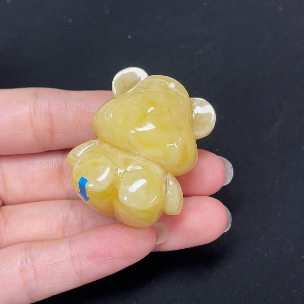 Opaque Amber Jewelry, Partial Repairs Visible
